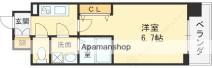 ＡＤＯＲＥ城東中央 504｜大阪府大阪市城東区中央２丁目(賃貸マンション1K・5階・22.32㎡)の写真 その2