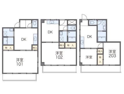 レオパレス康徳ハイツ 202｜大阪府摂津市千里丘東５丁目(賃貸マンション1DK・2階・38.88㎡)の写真 その2