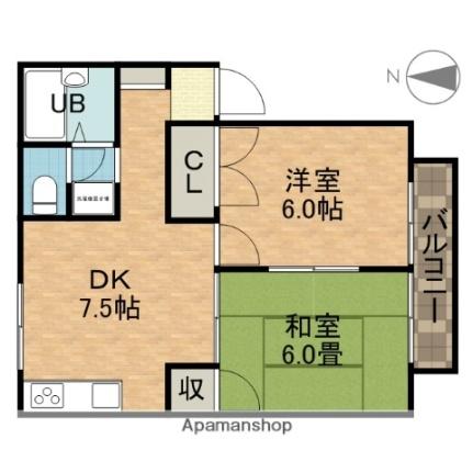 サンソレイユI ｜大阪府茨木市桑田町(賃貸アパート2DK・2階・42.51㎡)の写真 その2