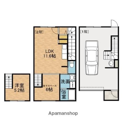 ＆Ｓｐａｃｅ茨木　（アンドスペース）  ｜ 大阪府茨木市豊川２丁目（賃貸アパート1LDK・1階・77.43㎡） その2