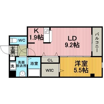 大阪府豊中市野田町(賃貸マンション1LDK・2階・38.07㎡)の写真 その2