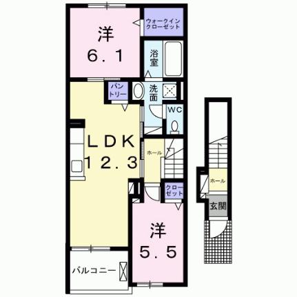 ジオウェスト 202｜大阪府池田市石橋４丁目(賃貸アパート2LDK・2階・59.16㎡)の写真 その2