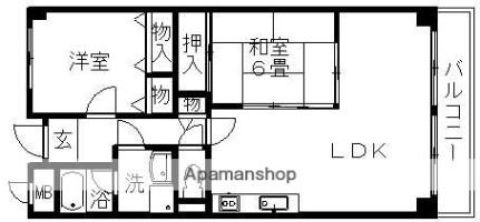 サングリュックコート 602｜大阪府吹田市佐井寺３丁目(賃貸マンション2LDK・6階・64.29㎡)の写真 その2