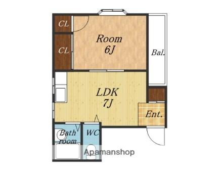 大阪府豊中市岡町北２丁目(賃貸マンション1DK・2階・26.60㎡)の写真 その2