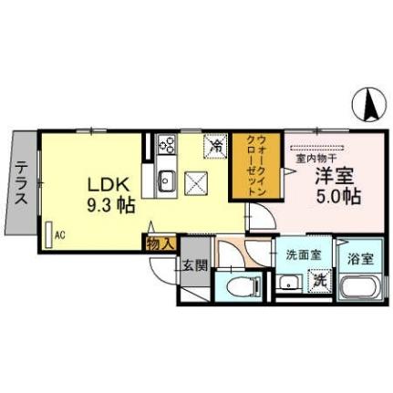 フラット　ゲート 101｜大阪府豊中市庄内栄町１丁目(賃貸アパート1LDK・1階・37.09㎡)の写真 その2