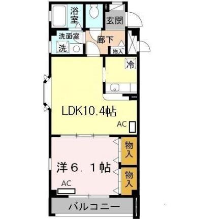 大阪府豊中市野田町(賃貸マンション1LDK・3階・40.50㎡)の写真 その2