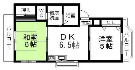 メゾン　ユニ 103号室｜兵庫県尼崎市東園田町８丁目(賃貸アパート2DK・1階・41.13㎡)の写真 その2