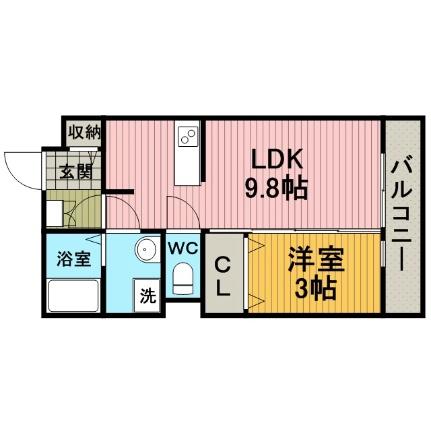 エバーグリーン 305｜大阪府豊中市北条町４丁目(賃貸アパート1LDK・3階・33.40㎡)の写真 その2