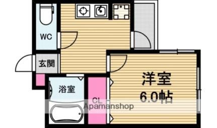 メルベーユ谷町 603｜大阪府大阪市中央区谷町６丁目(賃貸マンション1DK・6階・23.49㎡)の写真 その2