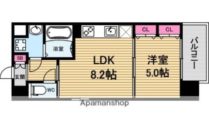 チェリーブロッサム真田山 606 ｜ 大阪府大阪市天王寺区空堀町（賃貸マンション1LDK・6階・33.46㎡） その2