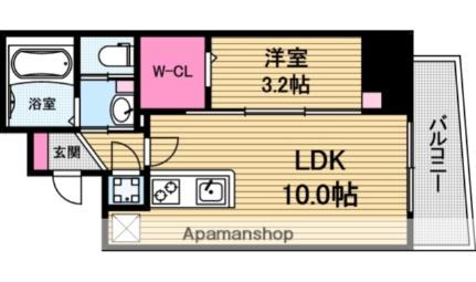 セレニテ堺筋本町プリエ 601｜大阪府大阪市中央区南久宝寺町１丁目(賃貸マンション1LDK・6階・34.87㎡)の写真 その2