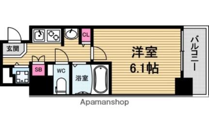 セイワパレス玉造駅上 1001｜大阪府大阪市中央区玉造１丁目(賃貸マンション1K・10階・21.43㎡)の写真 その2