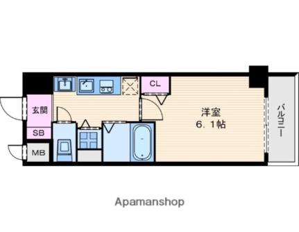 プレサンス堺筋本町フィリア 702｜大阪府大阪市中央区本町橋(賃貸マンション1K・7階・21.75㎡)の写真 その2