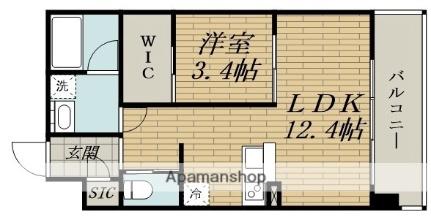 ベネチア天満橋 605.｜大阪府大阪市北区天満橋３丁目(賃貸マンション1LDK・6階・40.51㎡)の写真 その2