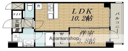 スプランディッド江坂III 1006｜大阪府吹田市垂水町３丁目(賃貸マンション1LDK・10階・35.95㎡)の写真 その2