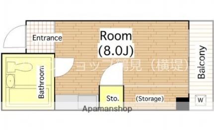 大阪府大阪市鶴見区茨田大宮２丁目(賃貸マンション1R・9階・16.00㎡)の写真 その2