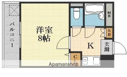 ＫＡＳＥＹＡ新大阪 704｜大阪府大阪市淀川区宮原２丁目(賃貸マンション1K・7階・20.70㎡)の写真 その2