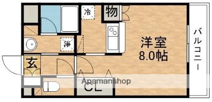 ラフィーン蛍池  ｜ 大阪府豊中市螢池東町４丁目（賃貸マンション1K・4階・30.00㎡） その2