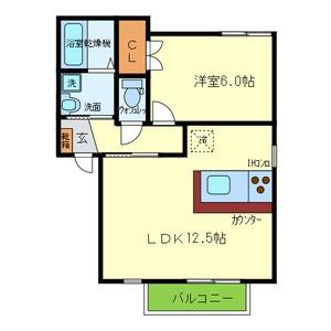 ミューズ二色Ｂ・Ｃ棟  ｜ 大阪府貝塚市窪田（賃貸アパート1LDK・2階・42.60㎡） その2