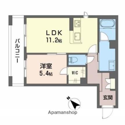 大阪府岸和田市西之内町(賃貸マンション1LDK・2階・44.65㎡)の写真 その2