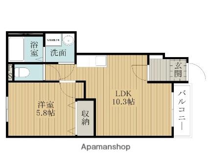 メゾンアイリス ｜大阪府貝塚市久保(賃貸アパート1LDK・1階・40.82㎡)の写真 その2