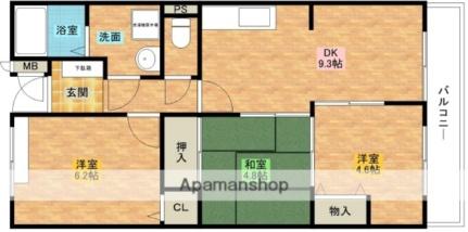 雅マンション 208｜大阪府高石市取石５丁目(賃貸マンション3DK・2階・55.31㎡)の写真 その2