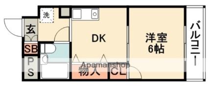 グリーンヒルII ｜大阪府箕面市小野原東６丁目(賃貸マンション1DK・3階・23.12㎡)の写真 その2