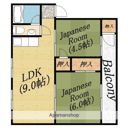 東田マンション ｜大阪府大阪市旭区新森７丁目(賃貸マンション2LDK・1階・42.00㎡)の写真 その2