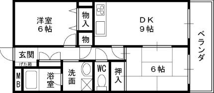 サムティ伊丹西台 802｜兵庫県伊丹市西台２丁目(賃貸マンション2DK・8階・52.00㎡)の写真 その2