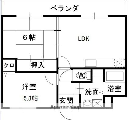 グランパティオ壱番館 105 ｜ 兵庫県伊丹市柏木町１丁目（賃貸マンション2LDK・1階・71.91㎡） その2