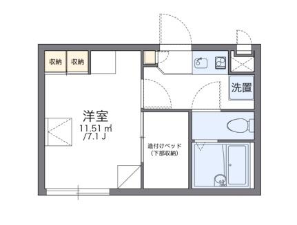 レオパレス逆瀬川 205 ｜ 兵庫県宝塚市逆瀬川２丁目（賃貸アパート1K・2階・19.87㎡） その2