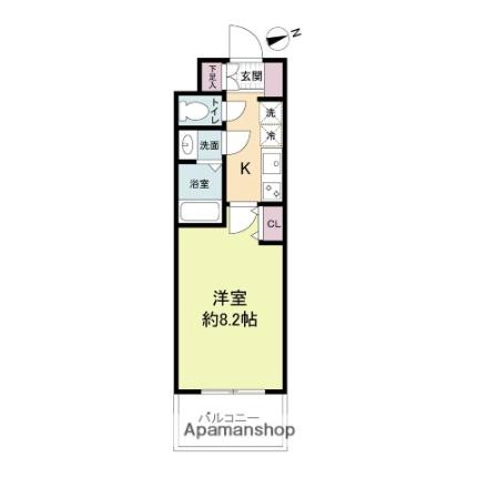 パークフラッツ尼崎 407｜兵庫県尼崎市昭和通４丁目(賃貸マンション1K・4階・25.52㎡)の写真 その2