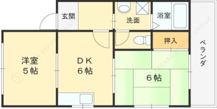 リブ南塚口 0301｜兵庫県尼崎市南塚口町７丁目(賃貸マンション2DK・3階・38.00㎡)の写真 その2