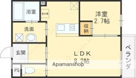 大阪府東大阪市吉田１丁目（賃貸アパート1LDK・2階・35.39㎡） その2