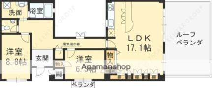 芦屋山手町アーバンライフ 603｜兵庫県芦屋市山手町(賃貸マンション2LDK・6階・94.70㎡)の写真 その2