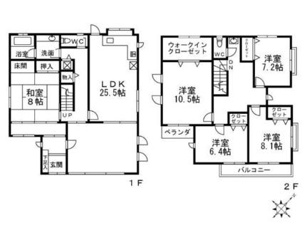 東山台3丁目戸建 1111 ｜ 兵庫県西宮市東山台３丁目（賃貸一戸建5LDK・1階・162.43㎡） その2