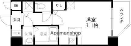 アーデン甲子園 409｜兵庫県西宮市甲子園高潮町(賃貸マンション1R・1階・24.82㎡)の写真 その2