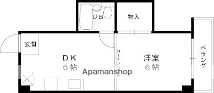 ドミトリー甲子園 506｜兵庫県西宮市上甲子園１丁目(賃貸マンション1DK・4階・27.06㎡)の写真 その2