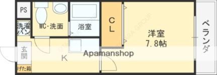 大阪府東大阪市中小阪５丁目(賃貸マンション1K・2階・23.00㎡)の写真 その2