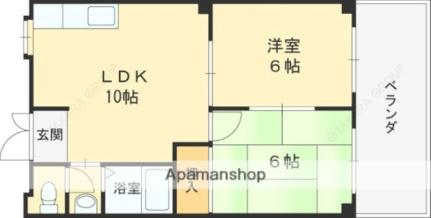 大阪府東大阪市池之端町(賃貸マンション2LDK・1階・40.00㎡)の写真 その2