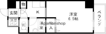 兵庫県西宮市松籟荘(賃貸マンション1K・6階・21.02㎡)の写真 その2