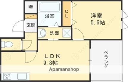 メゾン・イセキス甲子園口 103｜兵庫県西宮市二見町(賃貸マンション1LDK・1階・40.29㎡)の写真 その2