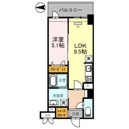 （仮）西宮北口　深津町プロジェクト 203｜兵庫県西宮市深津町(賃貸マンション1LDK・2階・39.63㎡)の写真 その2