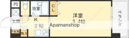 大阪府東大阪市長田東１丁目(賃貸マンション1K・4階・26.07㎡)の写真 その2