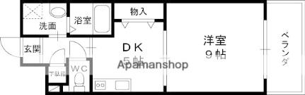 グレース門戸荘II 312｜兵庫県西宮市門戸荘(賃貸マンション1DK・3階・34.57㎡)の写真 その2