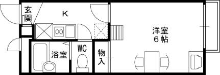 レオパレス甲東園 103｜兵庫県西宮市段上町１丁目(賃貸アパート1K・1階・19.87㎡)の写真 その2