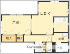 兵庫県西宮市獅子ケ口町（賃貸アパート1LDK・1階・50.75㎡） その2