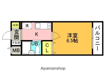 エレガント甲子園 202｜兵庫県西宮市甲子園口２丁目(賃貸マンション1K・2階・21.00㎡)の写真 その2