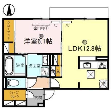 アルカンシエル 103｜兵庫県西宮市中殿町(賃貸アパート1LDK・1階・49.87㎡)の写真 その2