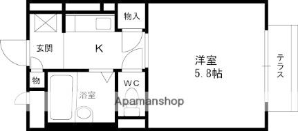 アトレ上甲子園 203｜兵庫県西宮市上甲子園２丁目(賃貸アパート1K・2階・19.73㎡)の写真 その2